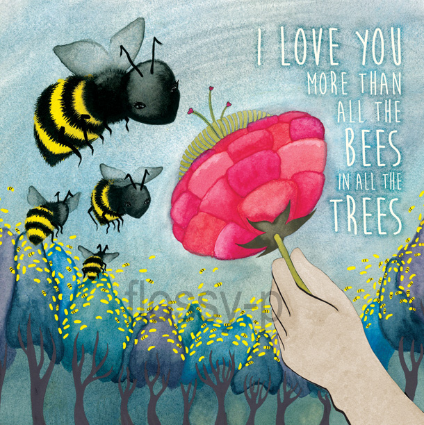 All the Bees in All the Trees, flossy-p