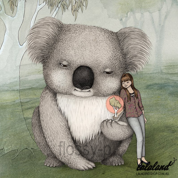 Koala Card by flossy-p, for Lalaland